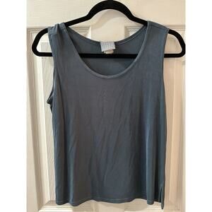 Rabbit Rabbit Rabbit Design Woman’s Tank Top Blue Medium